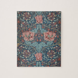 Puzzle Honeysuckie par William Morris, Vintage Flowers Ar