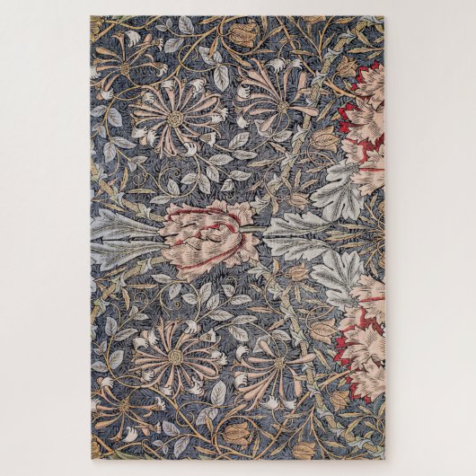 Puzzle Honeysuckle Print (par William Morris) (Vertical)