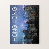 Puzzle Hong Kong Island Skyline Panorama Souvenir de nuit (Vertical)