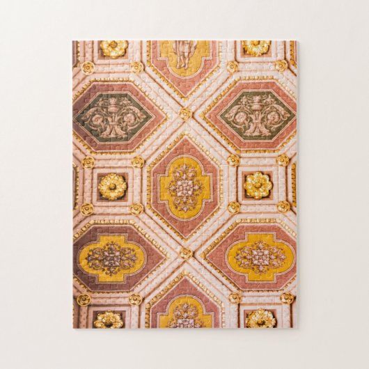 Puzzle Hongrois rose jaune - photo au plafond Abstrait (Vertical)