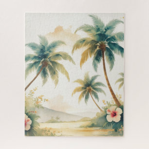 Puzzle Honolulu Voyage Hawaïen de style vintage