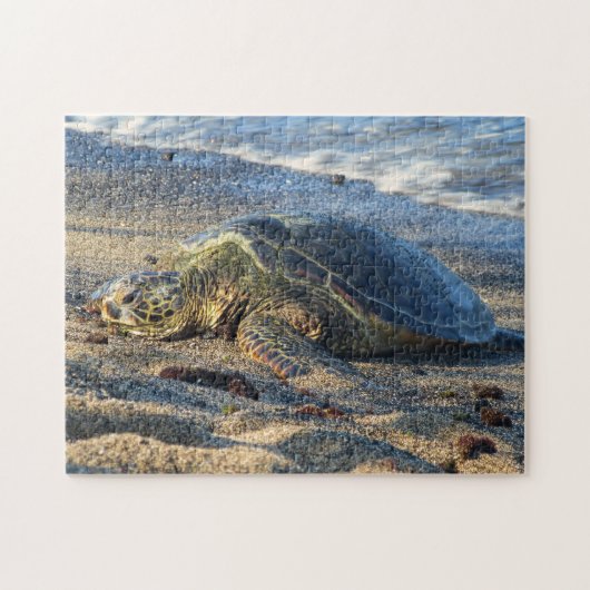 Puzzle Honu sur le sable chaud (Horizontal)