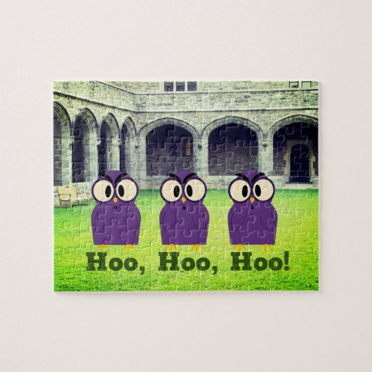 Puzzle Hoo Hoo Hoo Trio de Chouettes Cloîtres (Horizontal)