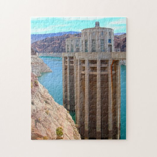Puzzle Hoover Dam Nevada. (Vertical)