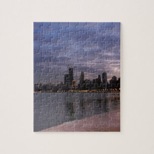 Puzzle Horizon de Chicago au crépuscule
