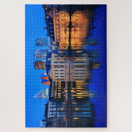 Puzzle Horizon de la Haye à l'heure bleue (Vertical)