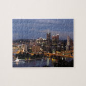 Puzzle Horizon de Pittsburgh au crépuscule (Horizontal)