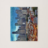 Puzzle Horizon de Singapour vu de Chinatown au coucher du (Vertical)