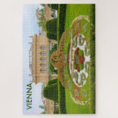 Puzzle Horloge à fleurs, Vienne, Autriche (Vertical)