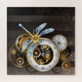 Puzzle Horloge à vapeur avec libellule mécanique (Horizontal)
