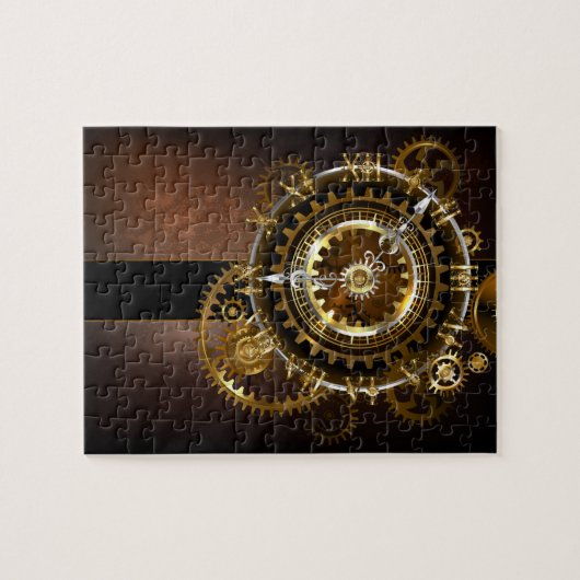 Puzzle Horloge Steampunk avec des engrenages anciens (Horizontal)