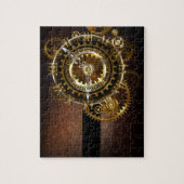 Puzzle Horloge Steampunk avec des engrenages anciens (Vertical)