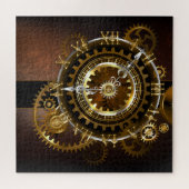Puzzle Horloge Steampunk avec des engrenages anciens (Horizontal)