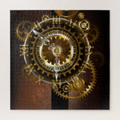 Puzzle Horloge Steampunk avec des engrenages anciens (Vertical)