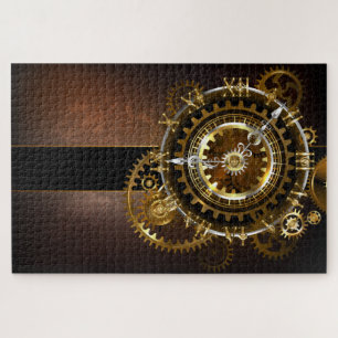 Puzzle Horloge Steampunk avec des engrenages anciens