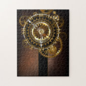 Puzzle Horloge Steampunk avec des engrenages anciens (Vertical)