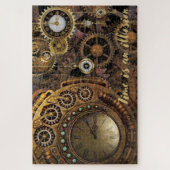 Puzzle Horloges Steampunk "Le temps est une illusion" (Vertical)