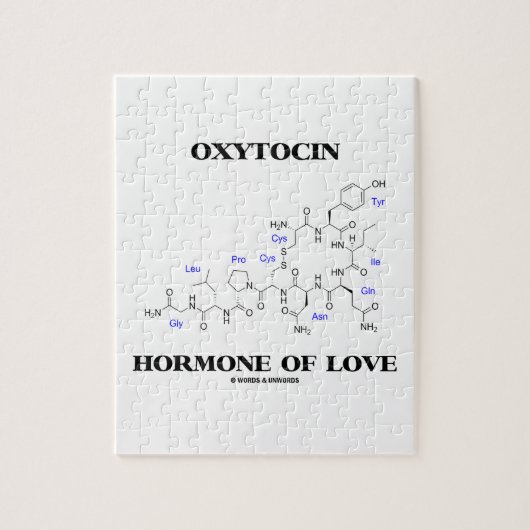 Puzzle Hormone d'oxytocine de l'amour (chimie) (Vertical)