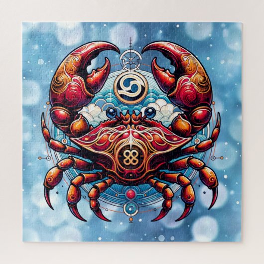 Puzzle Horoscope signe astrologique du cancer le crabe (Vertical)
