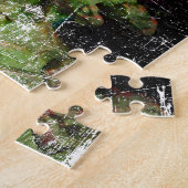 Puzzle Horreur déplaisante de vert de zombi de monstre (Côté)