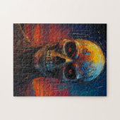 Puzzle Horro squelette monde coloré (Horizontal)