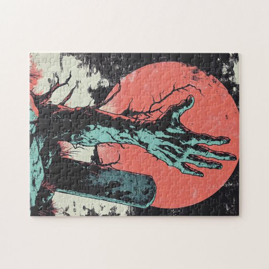 Puzzle Horror Comic Zombie Graveyard (Horizontal)