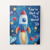 Puzzle Hors de ce monde Enfants Saint-Valentin (Vertical)