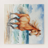 Puzzle Horse on Beach (Horizontal)