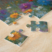 Puzzle Horse on Farm Wildflower Meadow (Côté)