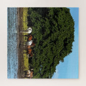 Puzzle Horses by the Water (Horizontal)