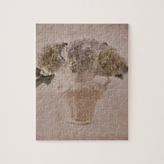 Puzzle Hortensias Dans Un Vase (Vertical)