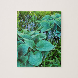Puzzle Hosta verdoyant et jardin plante de fougères