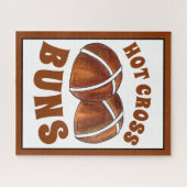 Puzzle Hot Cross Buns British Food Baking Pâques de Pâque (Horizontal)