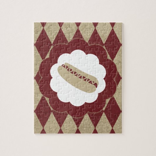 Puzzle hot dog diamonds (Vertical)