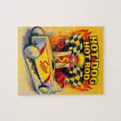 Puzzle Hot Dog Hot Rod (Horizontal)