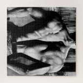 Puzzle Hot Guy Best Back Dessin d'art original (Horizontal)