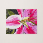 Puzzle Hot rose Lily Tenerife pop art (Horizontal)