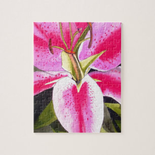 Puzzle Hot rose Lily Tenerife pop art