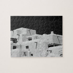 Puzzle Hôtel de style pueblo adobe à Loretto, Santa Fe, N