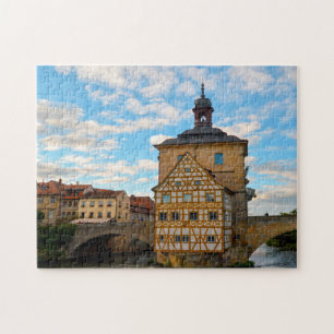 Puzzle Hôtel de ville de Bamberg Fachwerkhaus Allemagne.