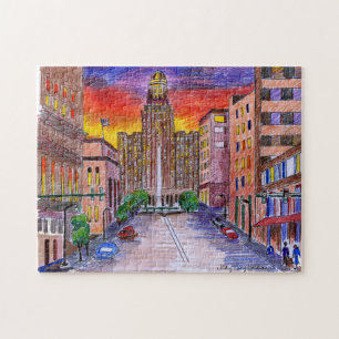 Puzzle Hôtel de ville de Buffalo NY Mary Kunz Goldman Art