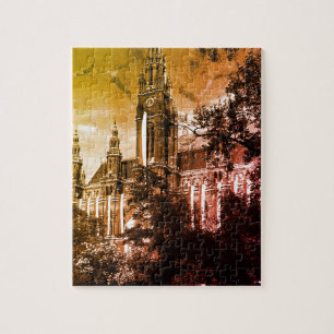 Puzzle Hôtel de ville de Vienne Rathaus Autriche vintage