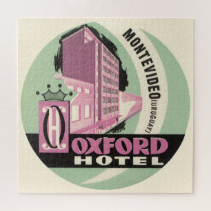 Puzzle Hôtel Oxford, Montevideo, Uruguay, Voyage Rétro
