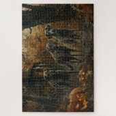 Puzzle Hound Afghan Halloween nuit chien délice (Vertical)