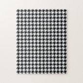Puzzle Houndstooth noir et blanc par Shirley Taylor (Vertical)