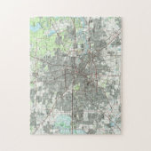 Puzzle Houston le Texas Map (1992) (Vertical)