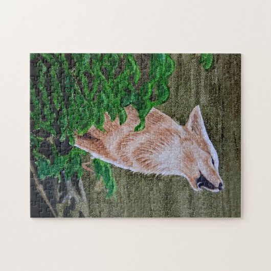 Puzzle Howling Coyote (Horizontal)
