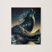 Puzzle Howling Wolf (Vertical)