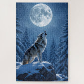Puzzle Howling Wolf (Vertical)