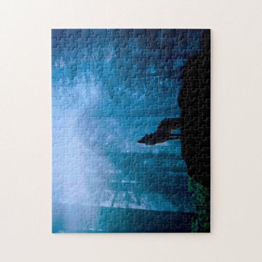 Puzzle Howling Wolf en nature (Vertical)